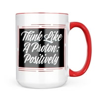 Neonblond Classic Design Мислете като Proton Положително подарък за халба за любители на чай за кафе