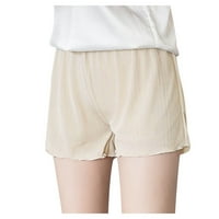Yuehao къси панталони за жени на женски разхлабени три точки панталони плюс размер безопасност къси панталони ежедневни домашни панталони