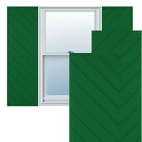 Екена Милуърк 15 в 45 з вярно Фит ПВЦ диагонални ламели модерен стил фиксирани монтажни щори, Виридиан зелен
