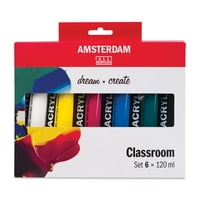 Акрил на Amsterdam Standard Series - Комплект от клас 6, асортирани цветове, ML, тръби
