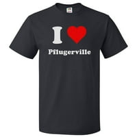 Тениска на сърцето pflugerville - обичам Pflugerville Tee Gift