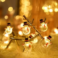 LED светлини, празнична декорация светлини снежен човек Дядо Коледа Декорация Светло струна LED медна телена светлинна струна