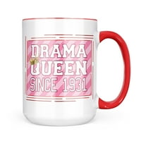 Neonblond Drama Queen от 1931 г. в розова халба подарък за любители на чай за кафе