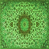 Ahgly Company вътрешен правоъгълник медальон зелени традиционни килими, 6 '9'