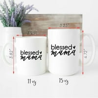 Благословена мама чаша, благословена мама подарък, християнска мама подарък, християнска мама чаша, благословена мама чаша кафе, халба за кафе, подарък за мама, подаръци за Деня на майката за мама от син, деца,