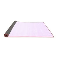 Ahgly Company Indoor Rectangle Solid Purple Modern Area Rugs, 3 '5'