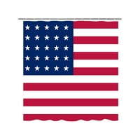 Ден на независимостта 4 юли декор завеса за душ Американска завеса за душ дигитален печат Полиестерна водоустойчива завеса за душ