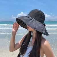 Лятна UPF50+ Слънчеви шапки за козирка за жени избухват широки ръбове на открито сгъваем риболов шапка дишащ туризъм плажна слънчева шапка с клапа на шията