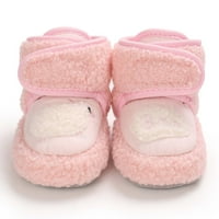 Lovskoo Unise Baby First Walking Shoes 0- месеца бебешки ботуши зима зима малко дете момчета момичета руно меки обувки с меки обувки ботуши розово