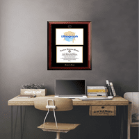 Технически университет в Тенеси 8.5 11 Златен релефна дипломна рамка с изображения на кампуса литограф