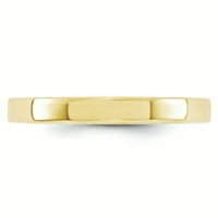 Primal Gold Karat Yellow Gold Standard Flat Comfort Fit Band Размер 12.5