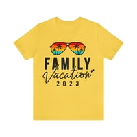 Семейна ваканция, летна тематична тематична, неутрална пола тениска