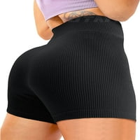 Жени йога къси панталони Ruched Butt Sport Gym Scrunch Ruched Running Workout Fitness Active Butt Butting Shorts