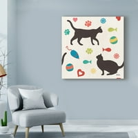 Търговска марка изобразително изкуство 'Отоми котки стъпка 04А' платно изкуство от Вероник Шарон