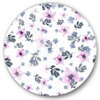 Дизайнарт' венчелистчета и розови цветя ' традиционен кръг метал Арт - диск от 11