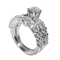 Мода пръстен носят светлина роза пръстен пръстен нов бъде диамантен ден пръстен може-кле подредени пръстен жените Творчески диамант диамант роза Свети Валентин Пръстени