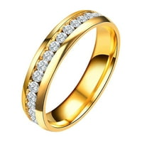 keusn замръзнал копринен шаблон Inlaid Rhinestone Ring Alloy жени изискан пръстен Моден бижута Подаръчни пръстени за приятели Момичета момчета диамант пръстени