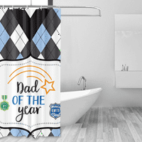 Честит Ден на бащата завеса за душ за баня баня, обичам татко за вани декор водоустойчив плат с куки