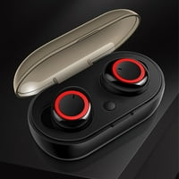 Слушалки деликатни безжични слушалки за шофиране на бягане в черно