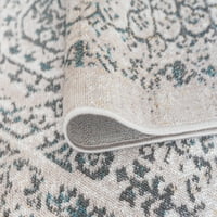 Преходна зона килим ориенталски сив, Тийл закрит разпръсна лесен за почистване