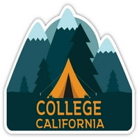 Колеж Калифорния Сувенир Магнит За Хладилник Къмпинг Палатка Дизайн