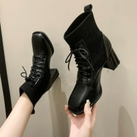 Ketyyh-chn обувки жени зимни ботуши водоустойчиви снежни обувки женски обувки черни, 38