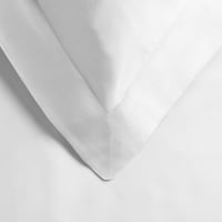 300-брой конци Модал от бук легла Пухена покривка покритие и възглавница измамник комплект, 3-парче Пухена покривка комплект импресии - Кинг Калифорния Кинг, бял