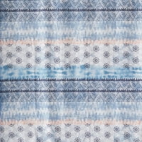 Домашна балийска плат за душ, синьо, 70 72