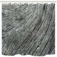 Естествен селски дървен дървен изморен дърво текстура отблизо снимка за печат за полиестер тъкан за баня за баня душ завеса
