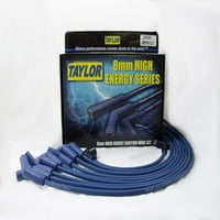 Taylor Wire Verte Tay Hi-Energy Custom Cyl Blue Fits Select: 1977- Ford F150, 1977- Ford F250