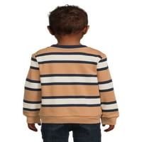 Уондър Нейшън малко момче райе пуловер суитчър, 2-пакет, размери 12м-5т