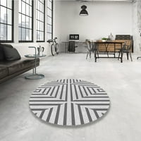 Ahgly Company Indoor Round шарени звукови сребърни сиви килими, 3 'кръг