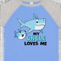 Inktastic My Cickle ме обича със сладък акул подарък за дете или тениска за момиче
