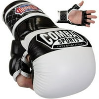 Combat Sports Ma удари тренировъчни ръкавици Xlarge White