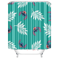 Lilo & Stitch душ завеси облицовка Карикатура за декор за баня завеси с громтове и куки тъкани водоустойчиви завеси за душ за домашен хотел баня