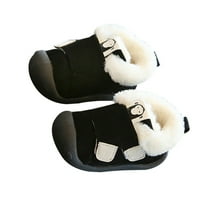 Чифт прекрасно бебе поддържайте топли обувки бебета мода prewalker anti обувки за малко дете за зимата есен - черно