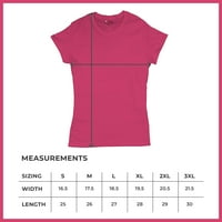 Tee Hunt Tr Силата е изместила лицензирана тениска за тениска за тениска, розово, средно