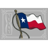 Декоративна кърпа за чай, престилка Тексас, размахване на държавен флаг, държавна серия, унисекс, регулируем, органичен памук