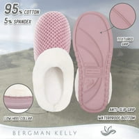 Bergman Kelly USA Women's Scuf Clog Coral Fleece Memory Foen Flippers Indoor Outdoor House Shoes