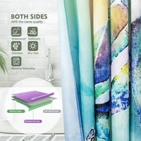 3D душ завеса Nordic Style Цветя за растение отпечатани водоустойчиви полиестерни плат за баня за баня за баня с куки