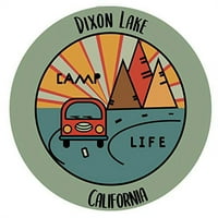 Dixon Lake California Souvenir Vinyl Decal Sticker Camping Design