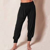 Дамски йога джогисти разхлабени тренировки пот панталони удобни панталони с джобове Женски работни панталони офис ежедневни с джобове