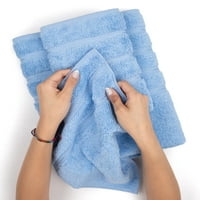 Американски меки ленени кърпи турска памучна кърпа за ръце за баня - небесно синьо