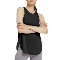 жените о врата без ръкави бягане спортни йога върхове тренировка модерен потници марка дамски дрехи черни с