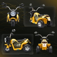 AOSOM Kids 6V Електрически мотоциклет батерия за играчка - месеци жълто
