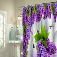 Завеса за душ с цветен печат завеса за душ с куки водоустойчива завеса за Душ Баня тежка странична завеса за душ, измиваща се Бързо суха