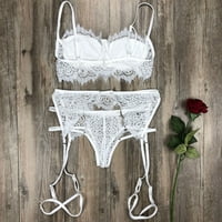 Jeashchat бельо за жени секси боди жени секси комплект бельо ремък на спално облекло дантела сутиен пасищ