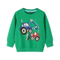 Borniu Baby Boy дрехи, дрехи за малко дете, деца деца момчета за печат на тениска за тениска небрежна пуловер Суичър Детски дрехи Разчистване на дрехи