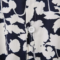 Мъжки завой надолу врата Хавайска Блуза клирънс излиза върхове За Мъже летни тениски с къс ръкав модни ежедневни хлабав плаж туника тропически принт мода тениски флот