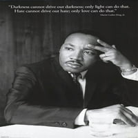 Мартин Лутър Кинг -младши тъмнина Ламиниран плакат
